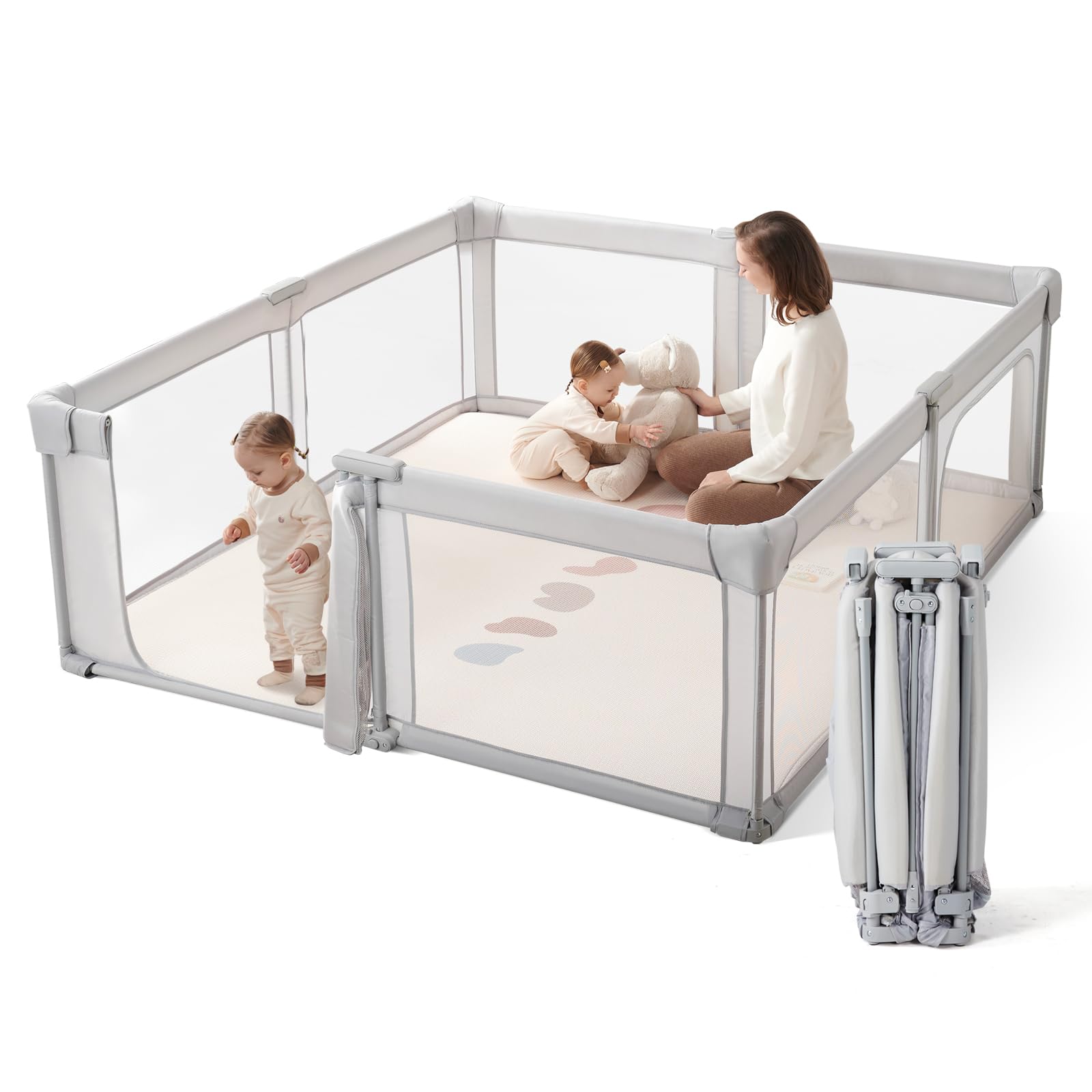 Play Pal バンク For A Rainy Day 71年製 Amazon.com : Baby Playpen Portable, Pre-Assembled Play Pen 71x79